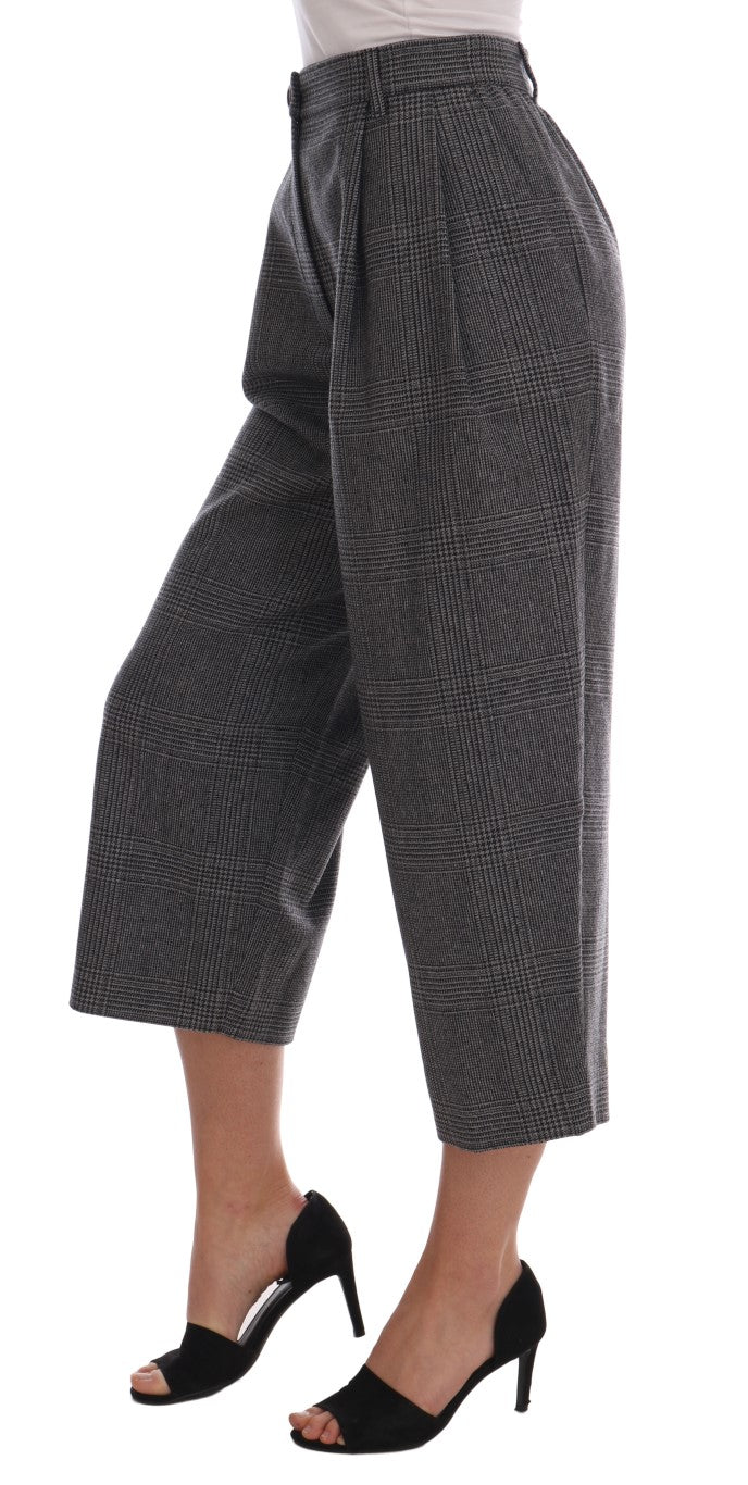 Graue Caprihose aus Wolle von Dolce &amp; Gabbana