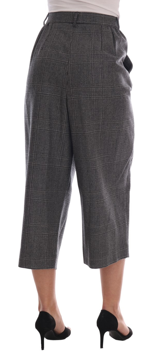 Graue Caprihose aus Wolle von Dolce &amp; Gabbana