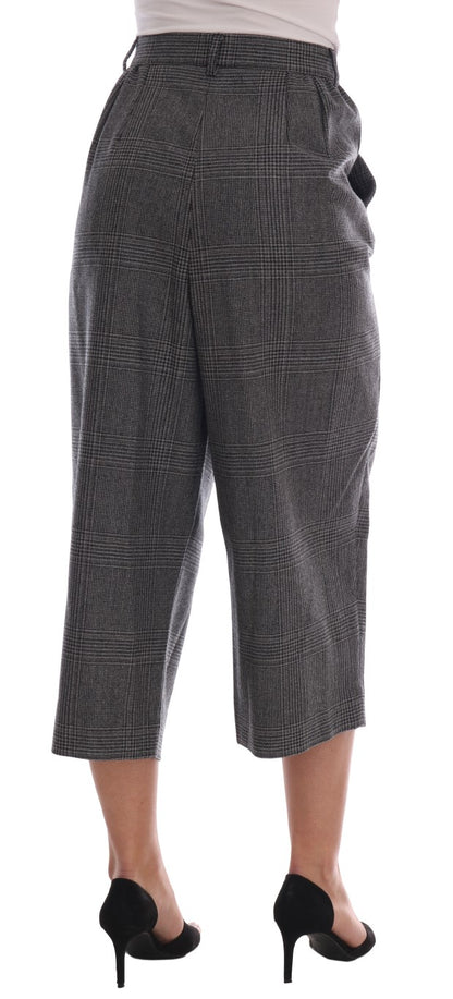 Graue Caprihose aus Wolle von Dolce &amp; Gabbana
