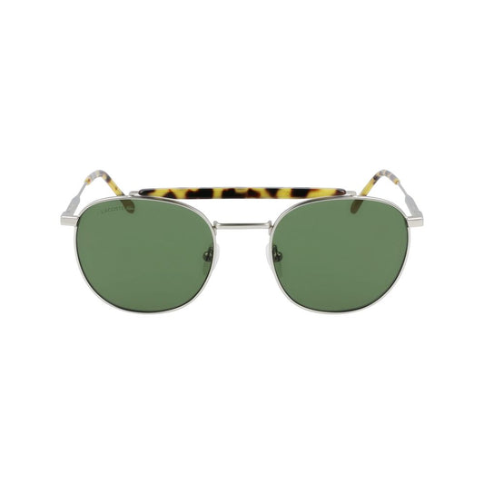 Lacoste – Sonnenbrille aus silbernem Metall