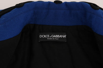 Dolce &amp; Gabbana – Schwarze Trenchcoatjacke aus Wolle