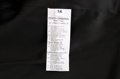 Dolce &amp; Gabbana – Schwarze Blazerjacke aus Brokat