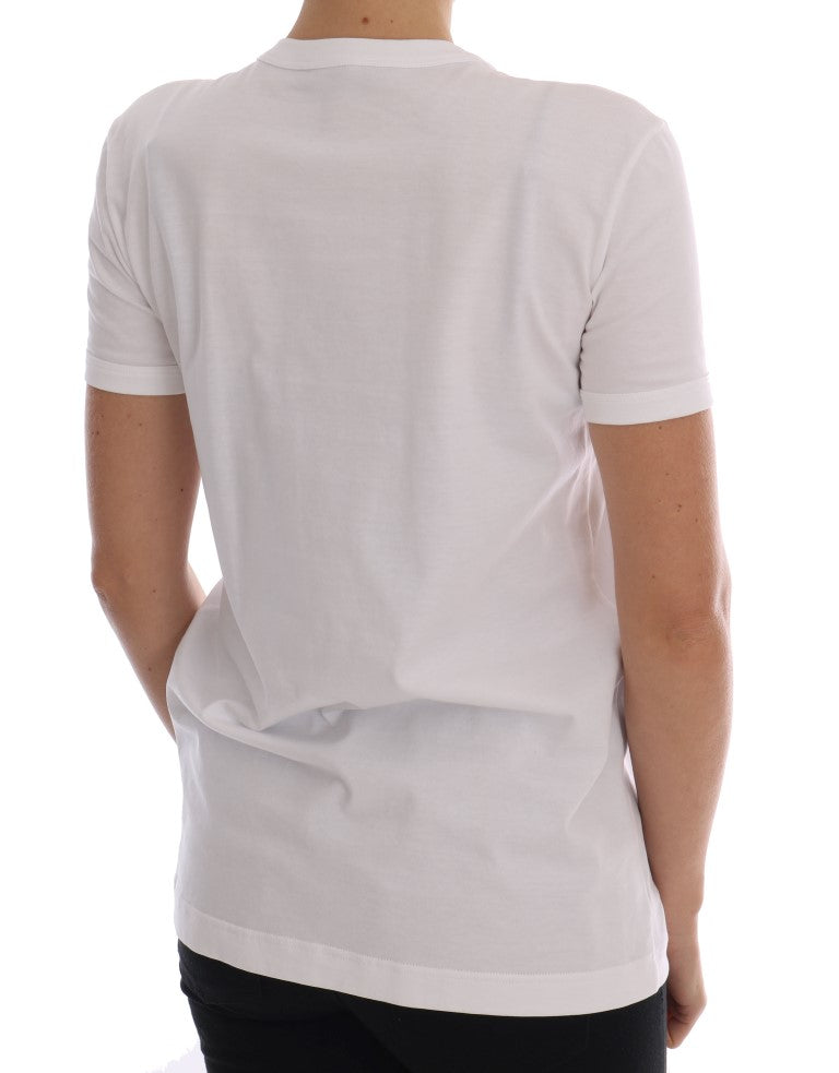 Dolce &amp; Gabbana – Weißes Märchen-T-Shirt aus Baumwolle