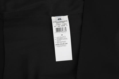 Dolce &amp; Gabbana Black Wool Silk Cardigan