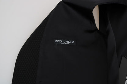Dolce &amp; Gabbana – Schwarze Strickjacke mit Tupfenmuster
