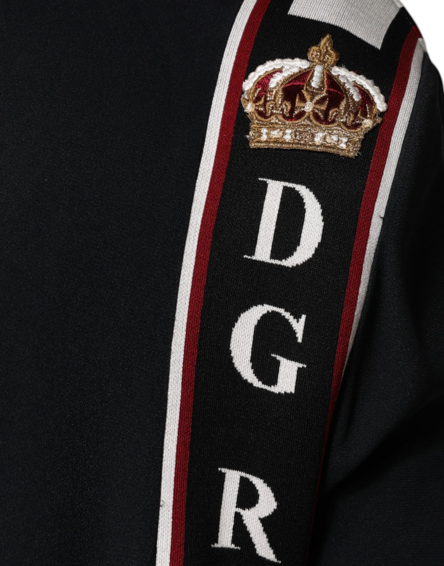 Dolce &amp; Gabbana Black DG King Full Zip Sweatshirt Sweater