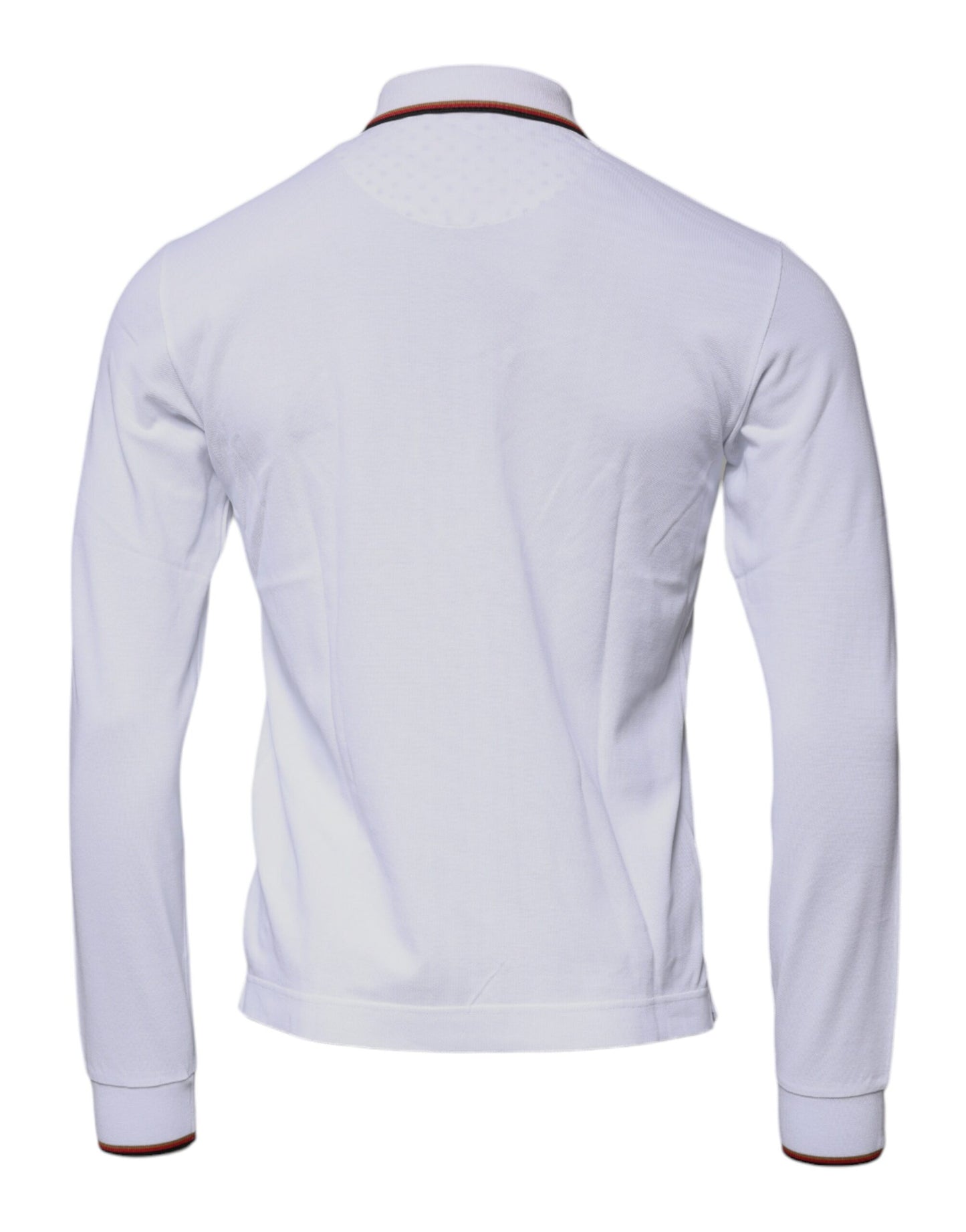Dolce &amp; Gabbana White Crown Men Full Zip Sweatshirt Sweater