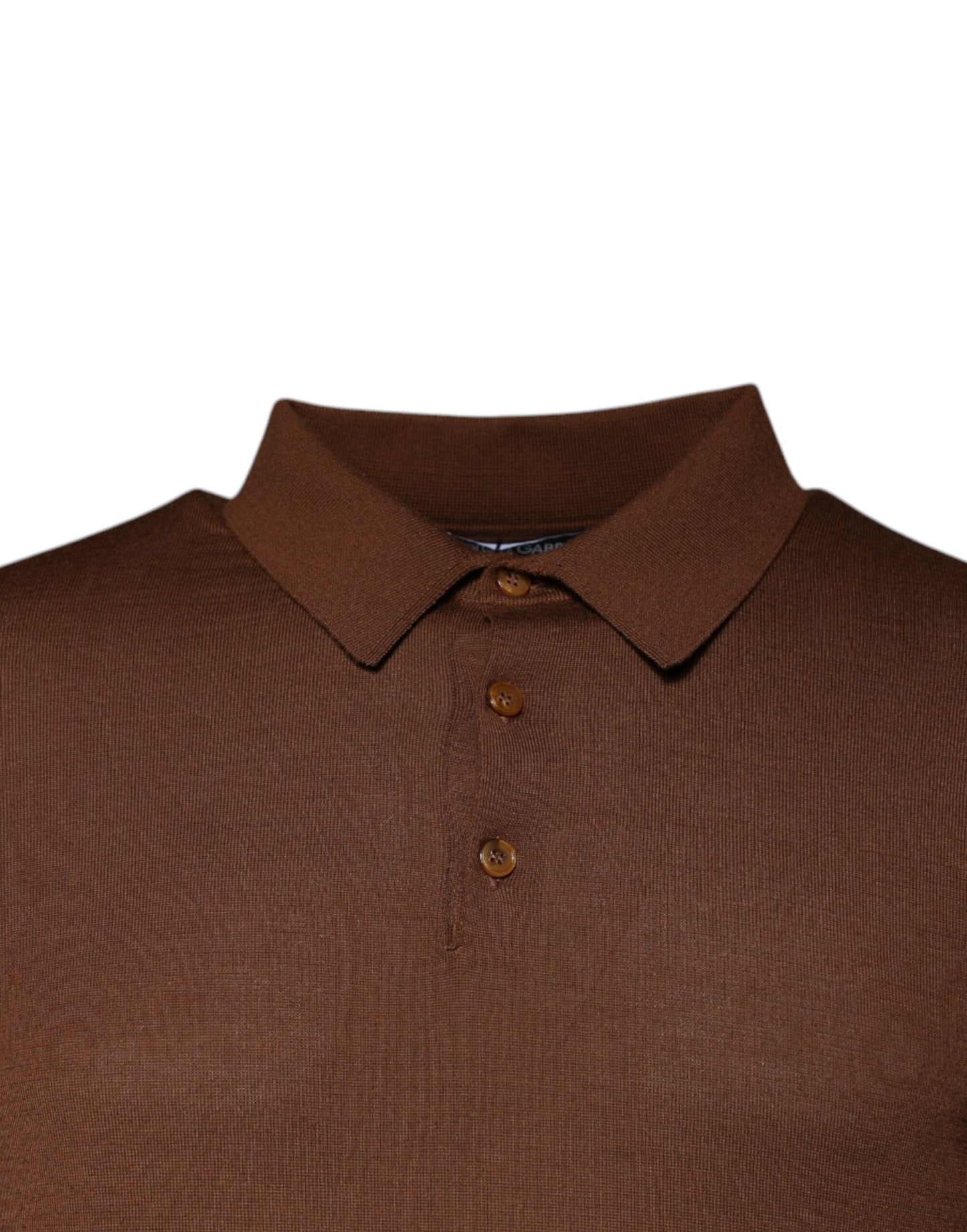 Dolce &amp; Gabbana Brauner Kaschmirpullover mit Knöpfen für Herren