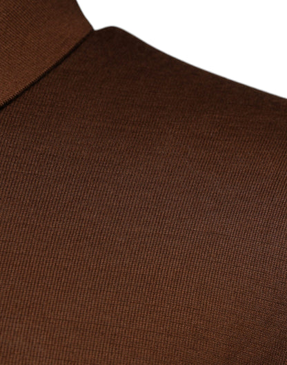 Dolce &amp; Gabbana Brauner Kaschmirpullover mit Knöpfen für Herren