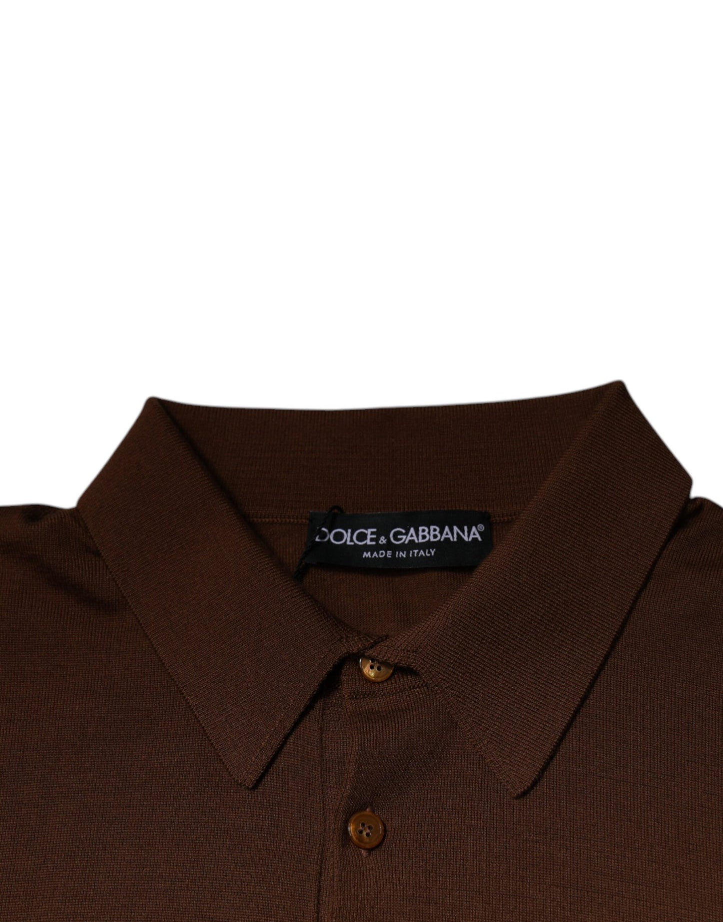 Dolce &amp; Gabbana Brauner Kaschmirpullover mit Knöpfen für Herren
