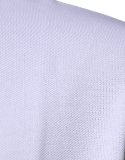 Versace – Weißes Polo-T-Shirt mit Kragen und kurzen Ärmeln aus Viskose für Herren