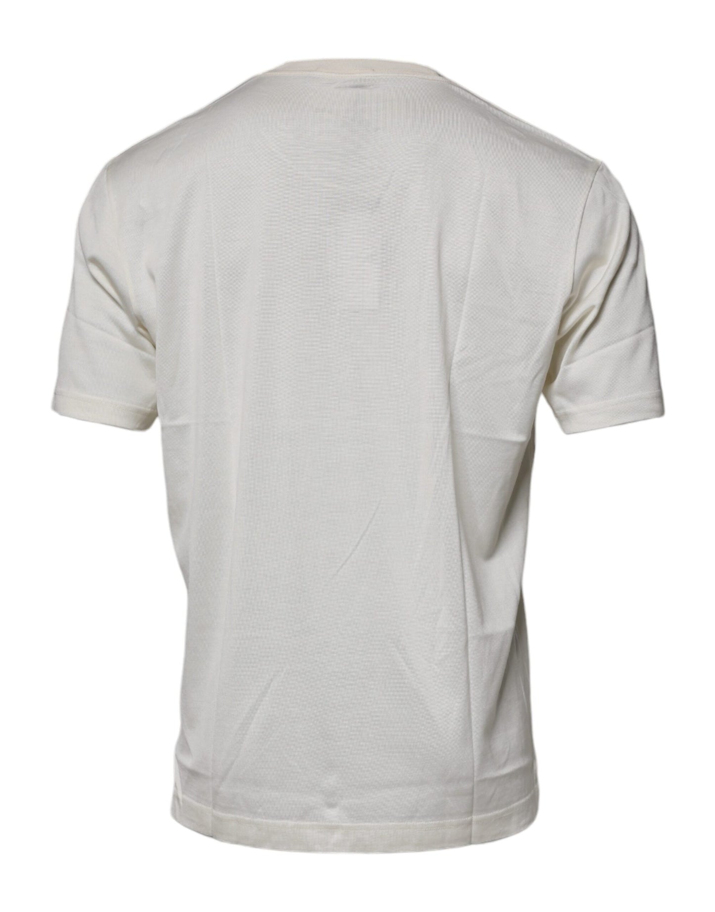 Dolce &amp; Gabbana Off White Crew Neck Short Sleeve T-shirt