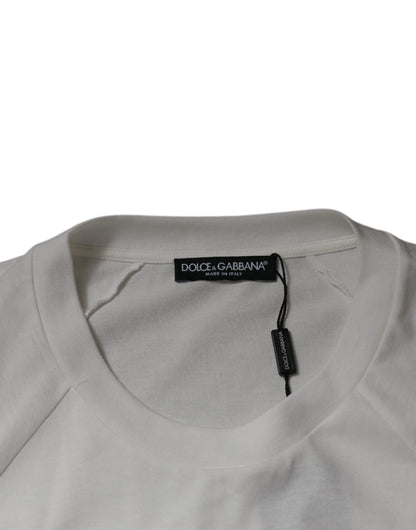 Dolce &amp; Gabbana White DG Sport Crew Neck Short Sleeve T-shirt