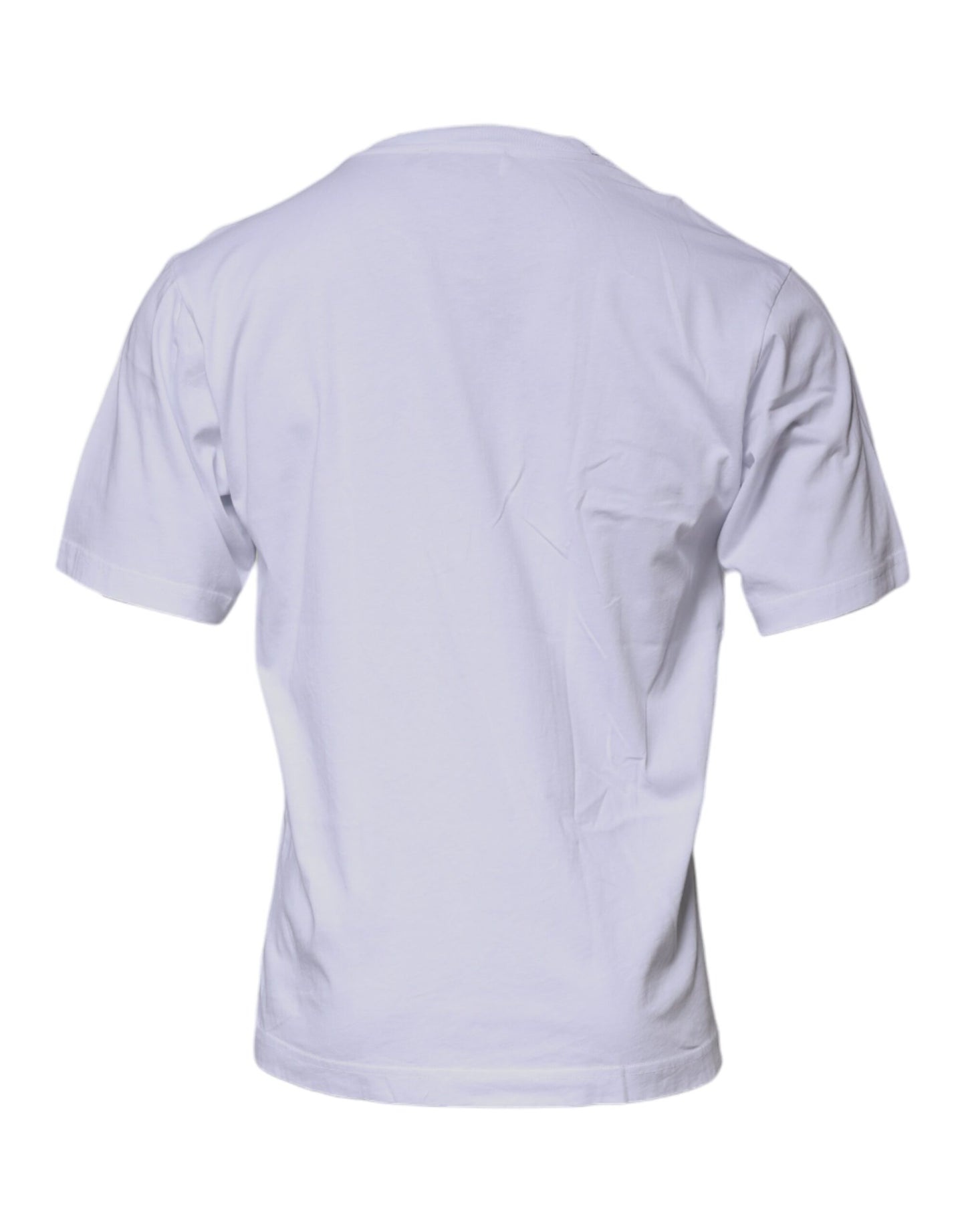 Dolce &amp; Gabbana White DG Logo Cotton Crew Neck T-shirt