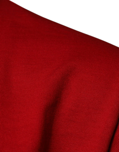 Dolce &amp; Gabbana Red DG Eye Cotton Crew Neck T-shirt