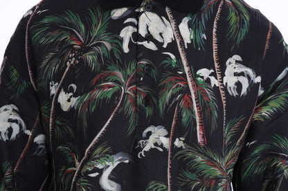 Dolce &amp; Gabbana – Schwarzes Volcano Sicily – Kurzarm-T-Shirt