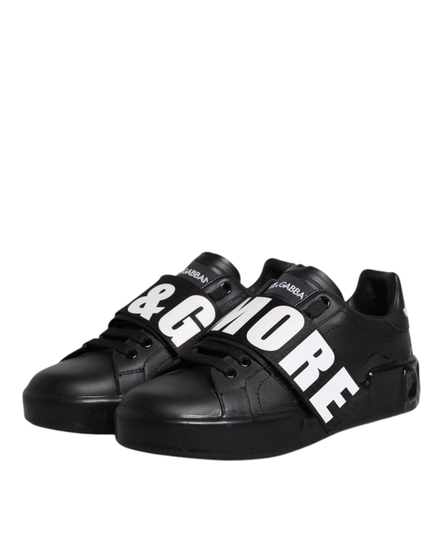 Dolce &amp; Gabbana – Schwarze D&amp;G AMORE – Niedrige Sneakers