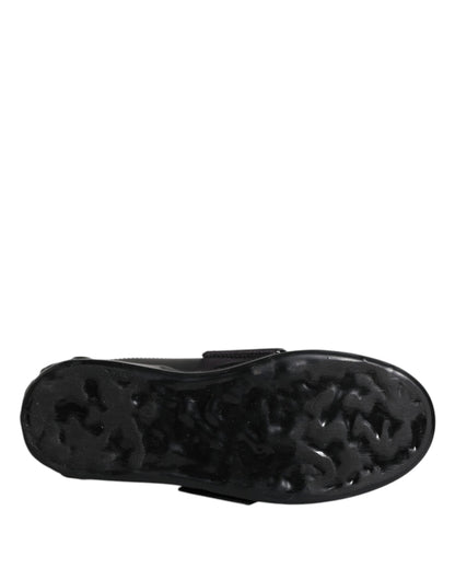 Dolce &amp; Gabbana – Schwarze D&amp;G AMORE – Niedrige Sneakers