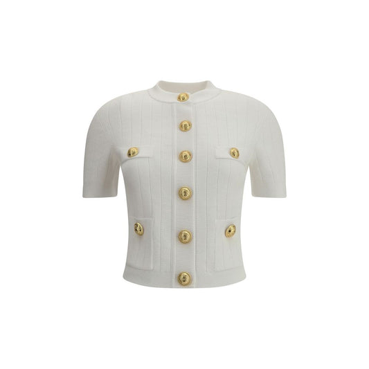 Balmain Cardigan mit Knopf