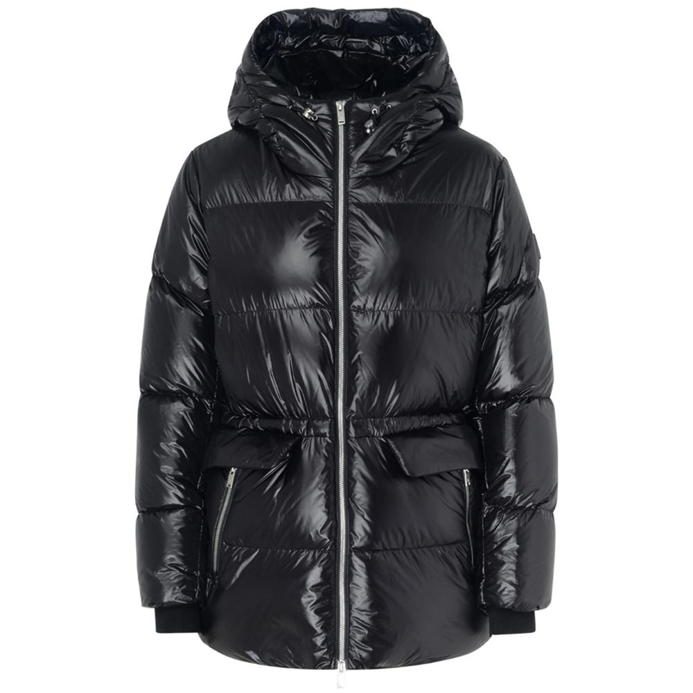 Moose Knuckles Schwarze Nylonjacken und -mäntel