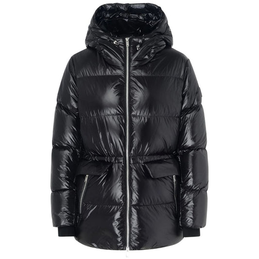 Moose Knuckles Schwarze Nylonjacken und -mäntel