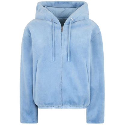 Moose Knuckles Hellblaue Nylon-Damenjacke
