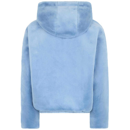 Moose Knuckles Hellblaue Nylon-Damenjacke