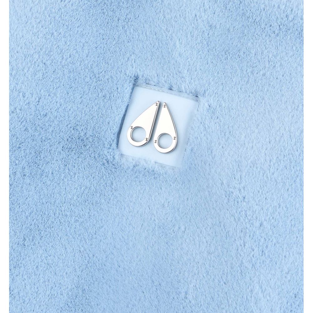 Moose Knuckles Hellblaue Nylon-Damenjacke