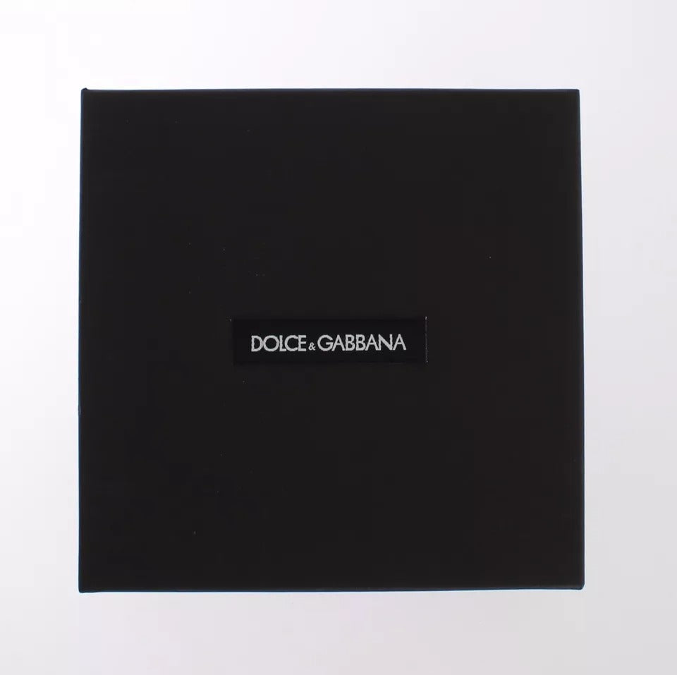 Dolce &amp; Gabbana Multicolor Raffia Leather Clasp Finder Chain Keyring