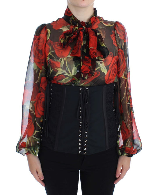 Dolce &amp; Gabbana – Schwarzer Stretch-Korsettgürtel mit Taillenriemen