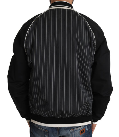 Dolce &amp; Gabbana Schwarze Jacke mit Pailletten und Perlen, DD58 SG62