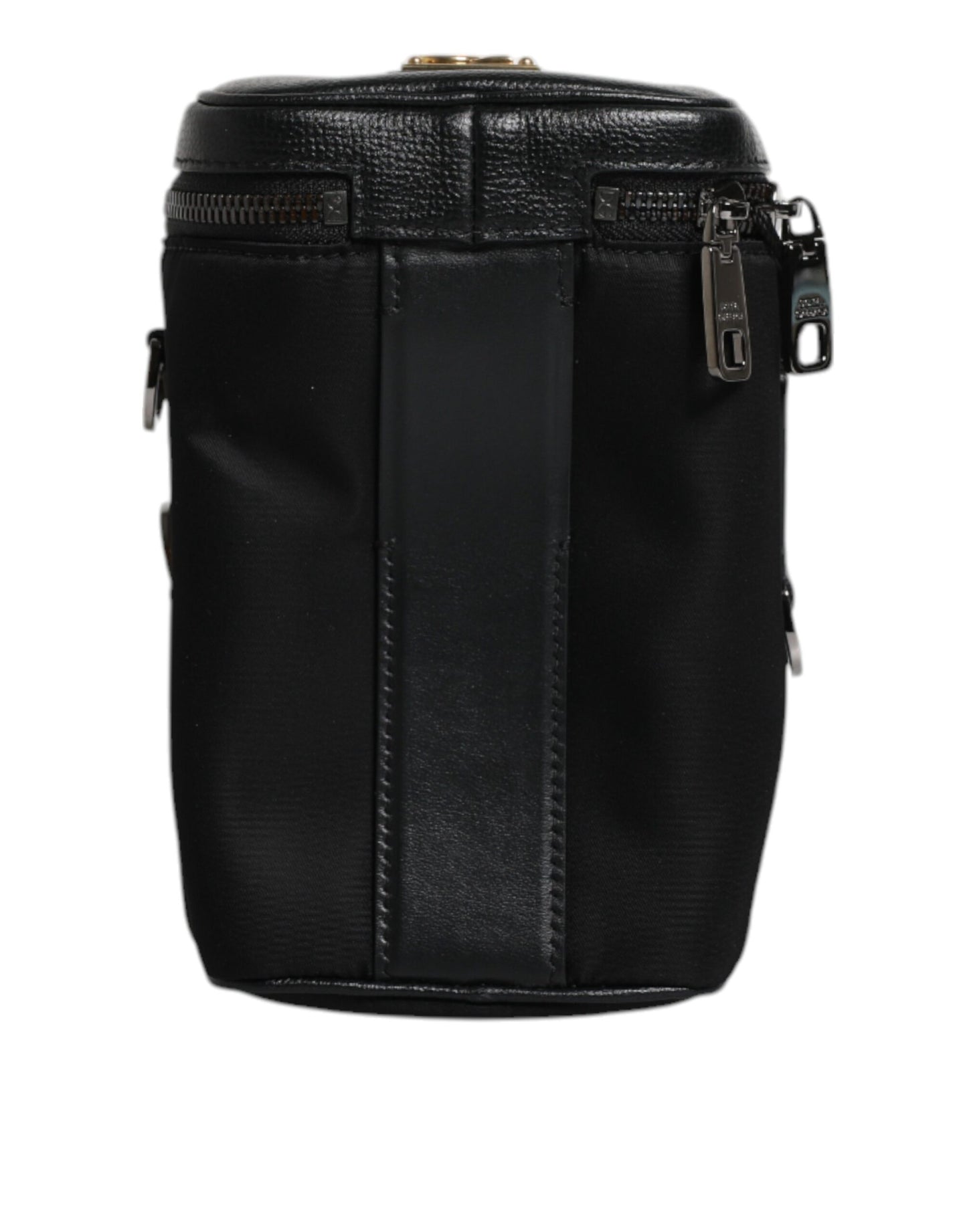 Dolce &amp; Gabbana Black Leather Logo Purse Crossbody Camera Bag