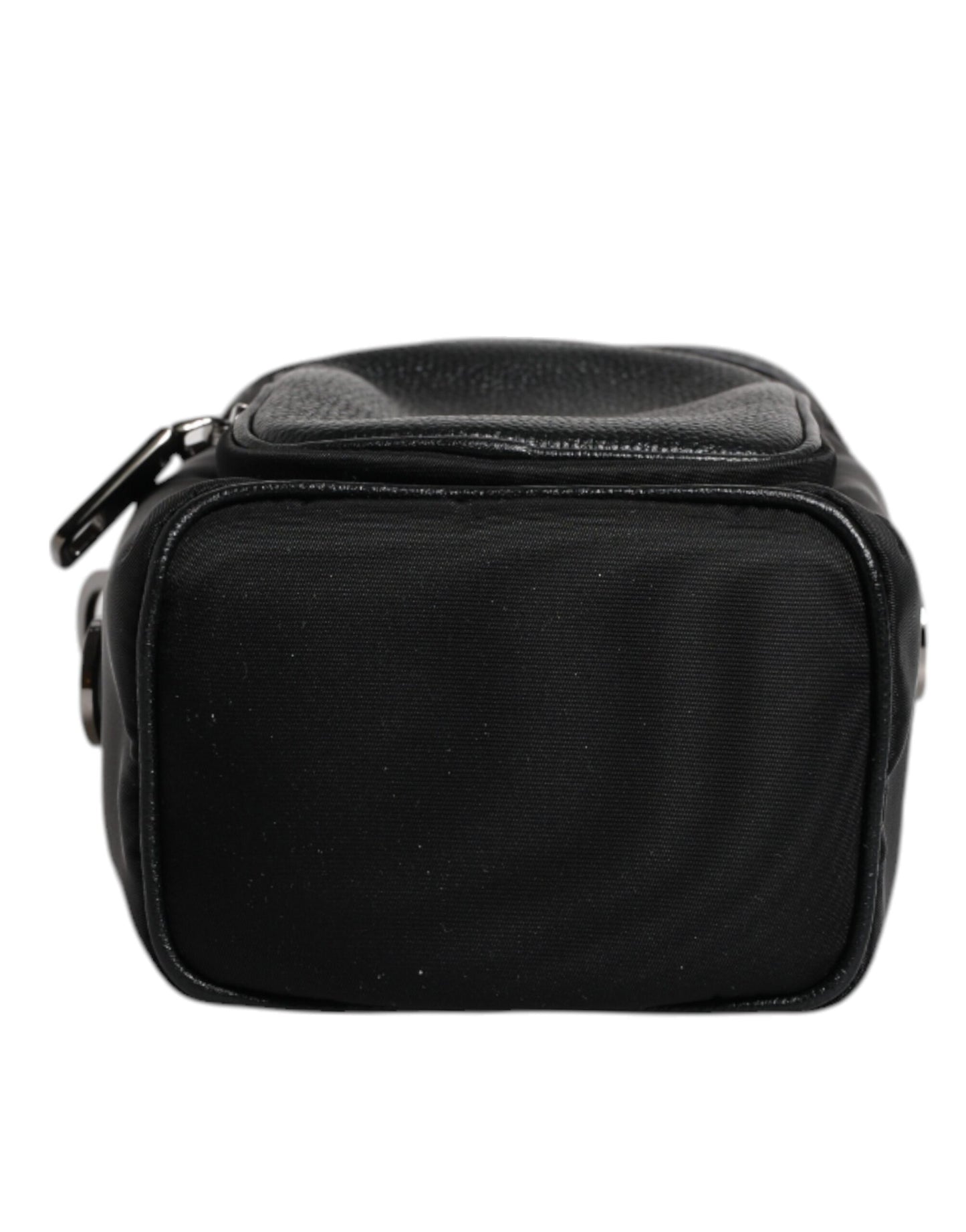Dolce &amp; Gabbana Black Leather Logo Purse Crossbody Camera Bag