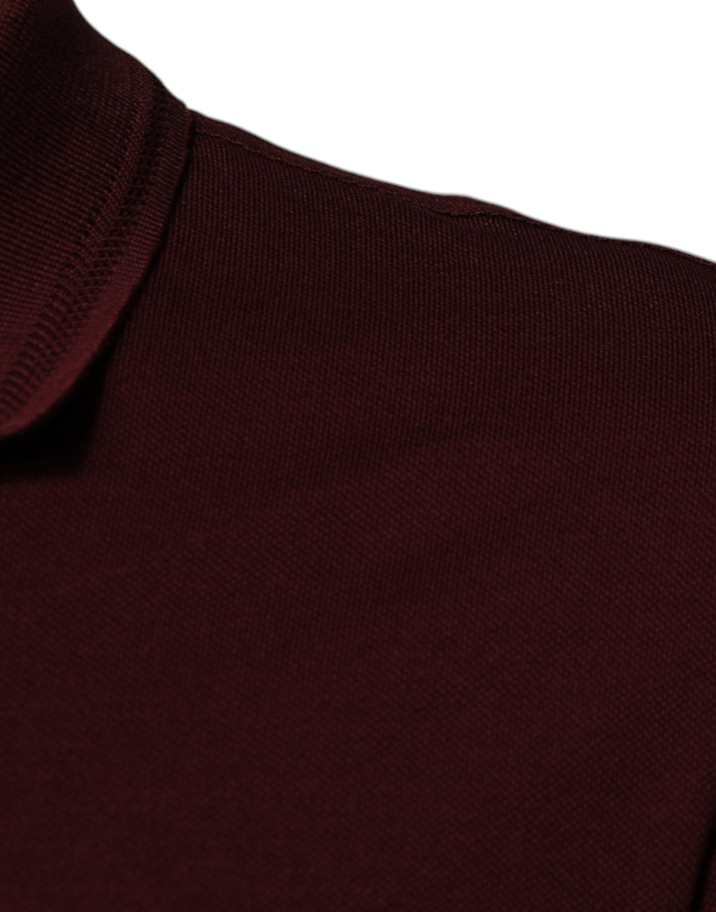 Dolce &amp; Gabbana Maroon Collared Short Sleeves Polo T-shirt
