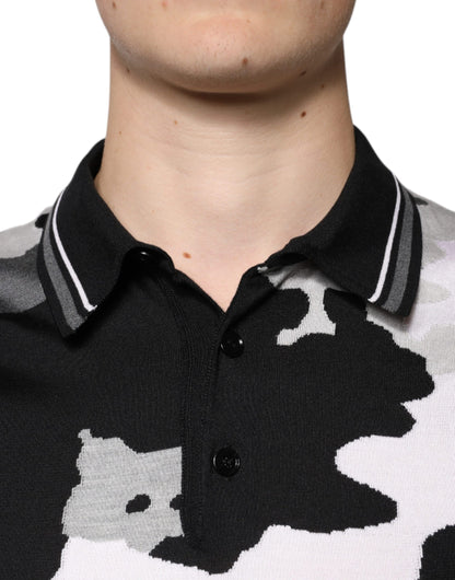 Dolce &amp; Gabbana Multicolor Camouflage Collared Polo T-shirt