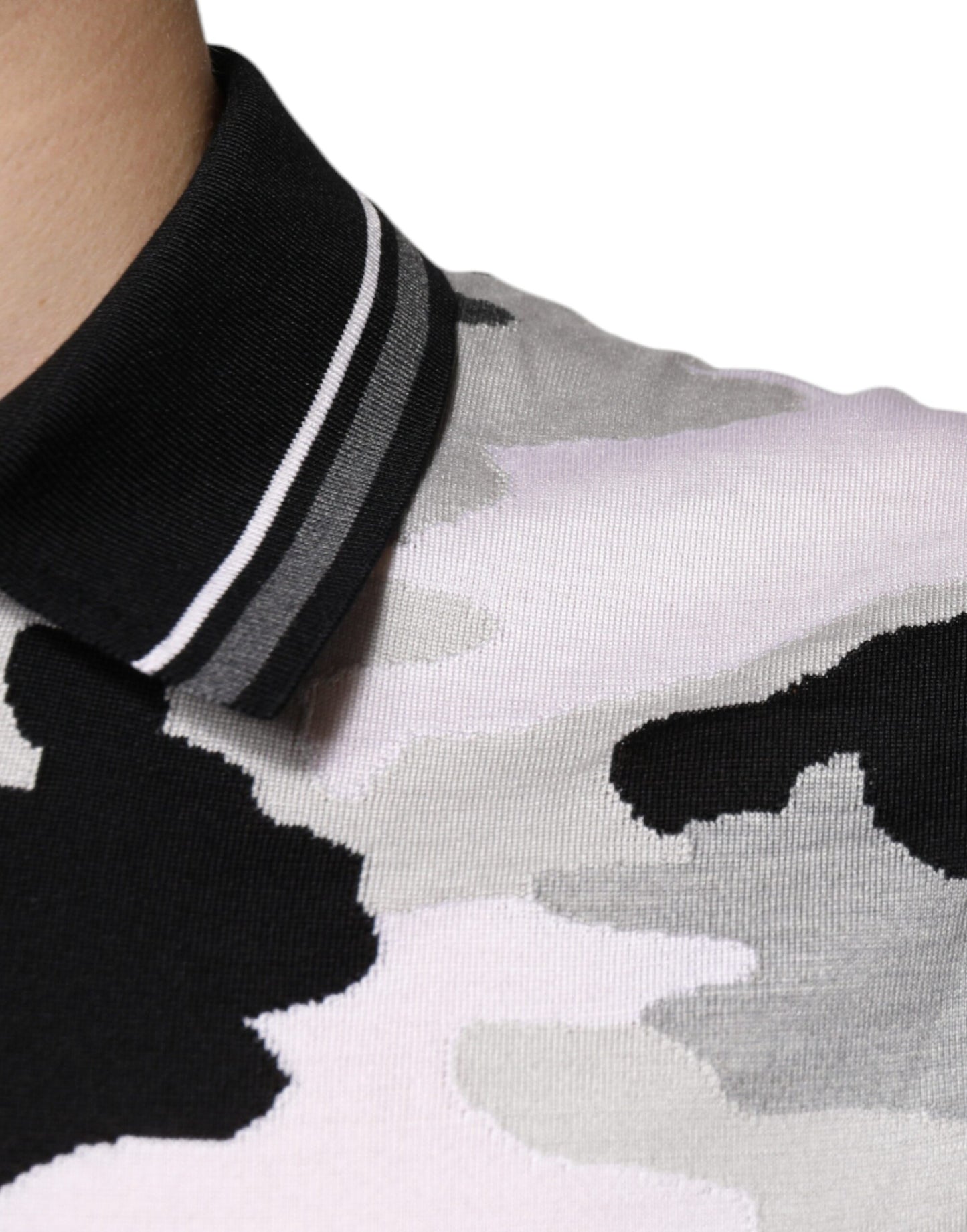 Dolce &amp; Gabbana Multicolor Camouflage Collared Polo T-shirt