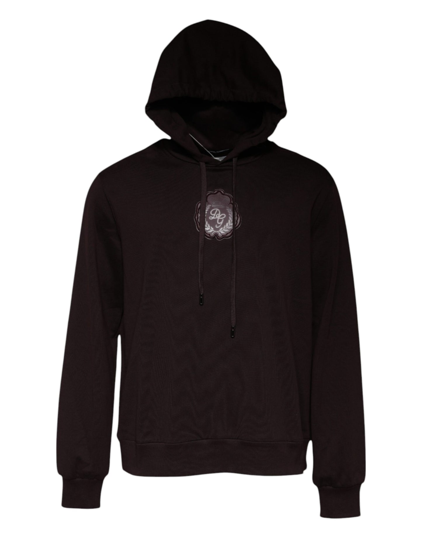 Dolce &amp; Gabbana Brown Cotton Hooded Men Sweatshirt Sweater