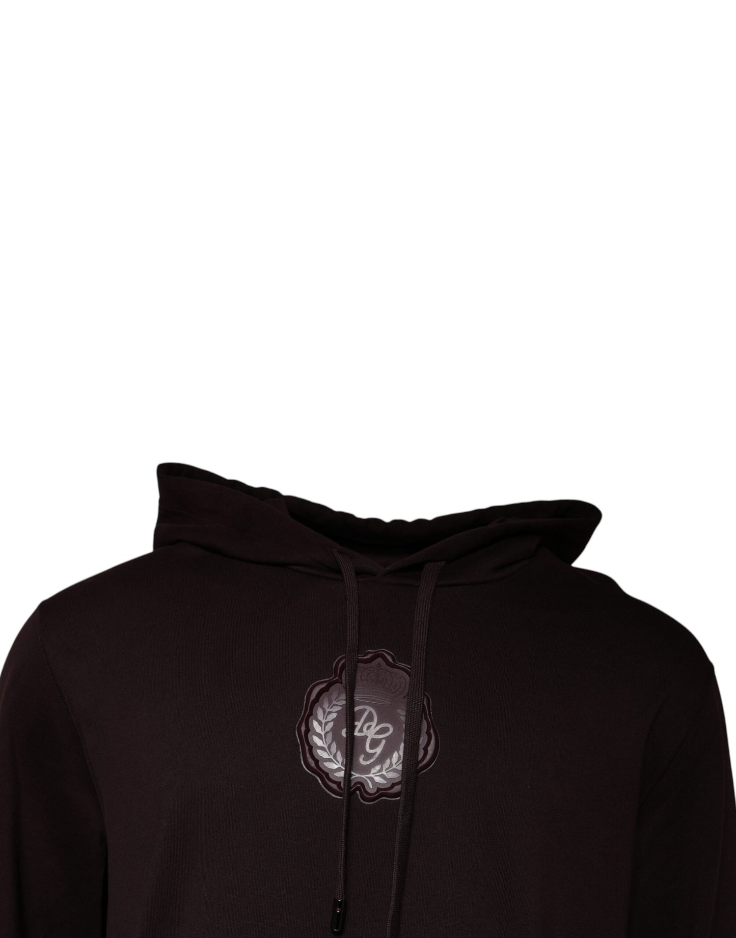 Dolce &amp; Gabbana Brown Cotton Hooded Men Sweatshirt Sweater