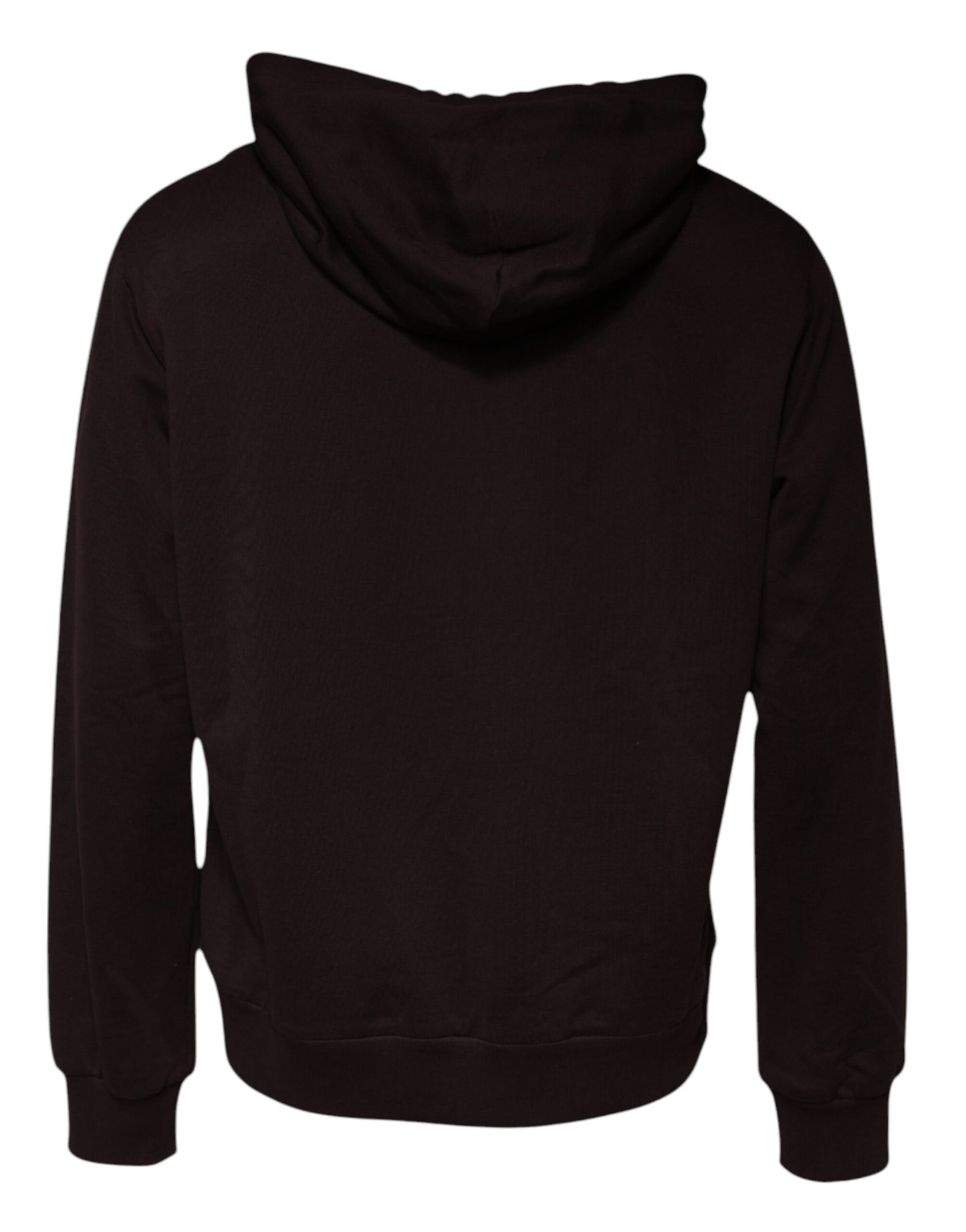 Dolce &amp; Gabbana Brown Cotton Hooded Men Sweatshirt Sweater