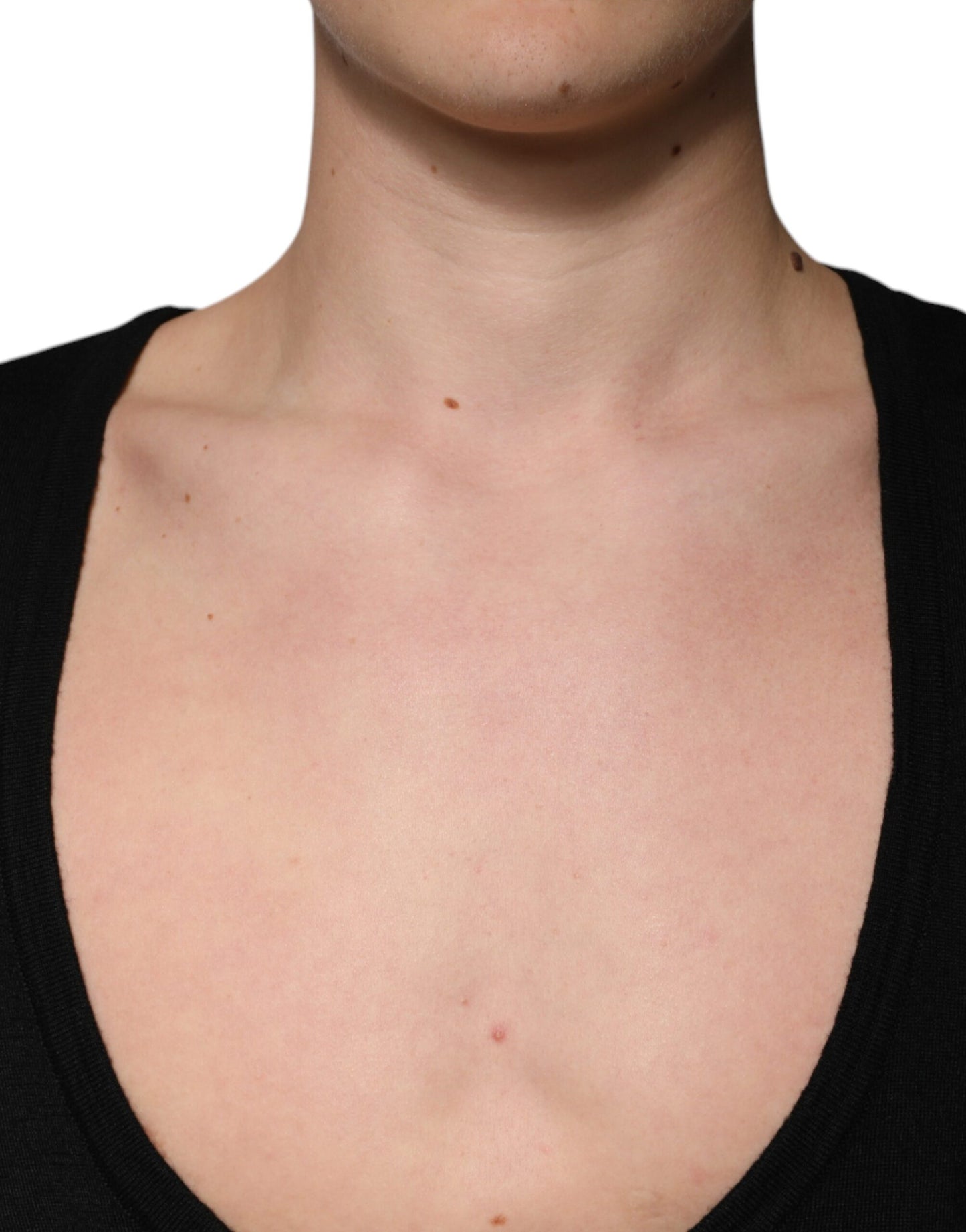 Dolce &amp; Gabbana Black Wool Round Neck Pullover Sweater