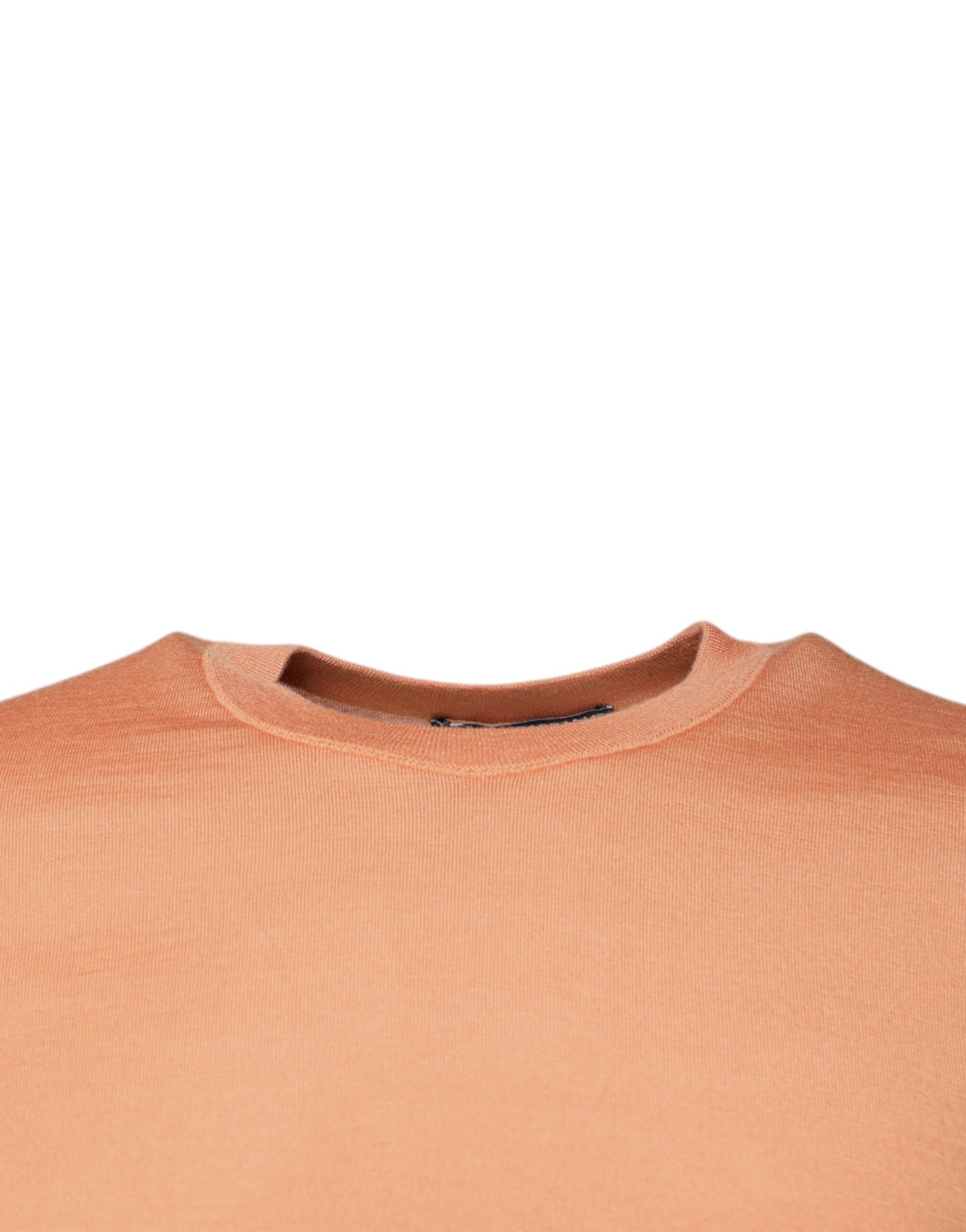 Dolce &amp; Gabbana Beige Wool Crewneck Pullover Cropped Sweater