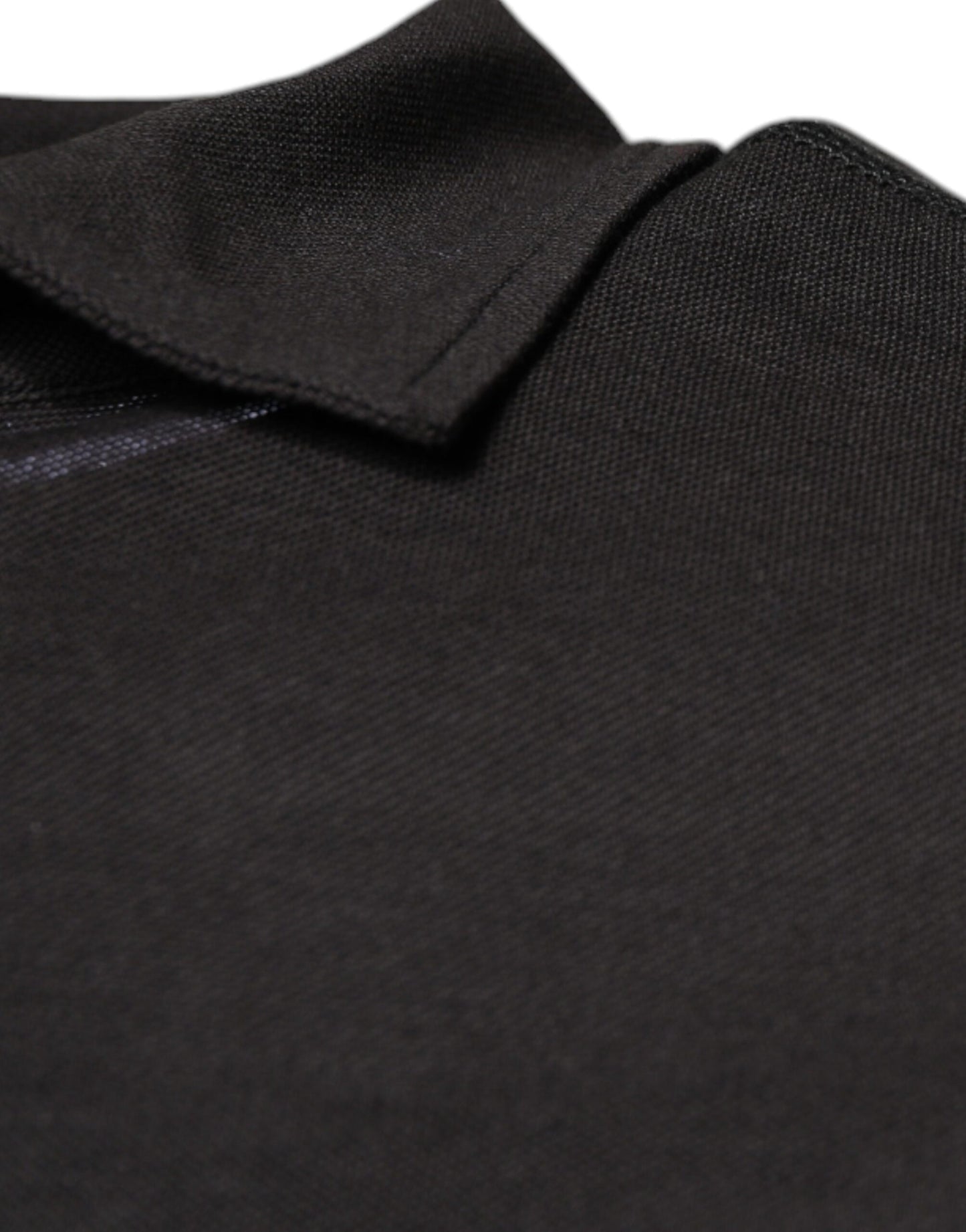 Dolce &amp; Gabbana Dark Gray Collared Short Sleeves Polo T-shirt