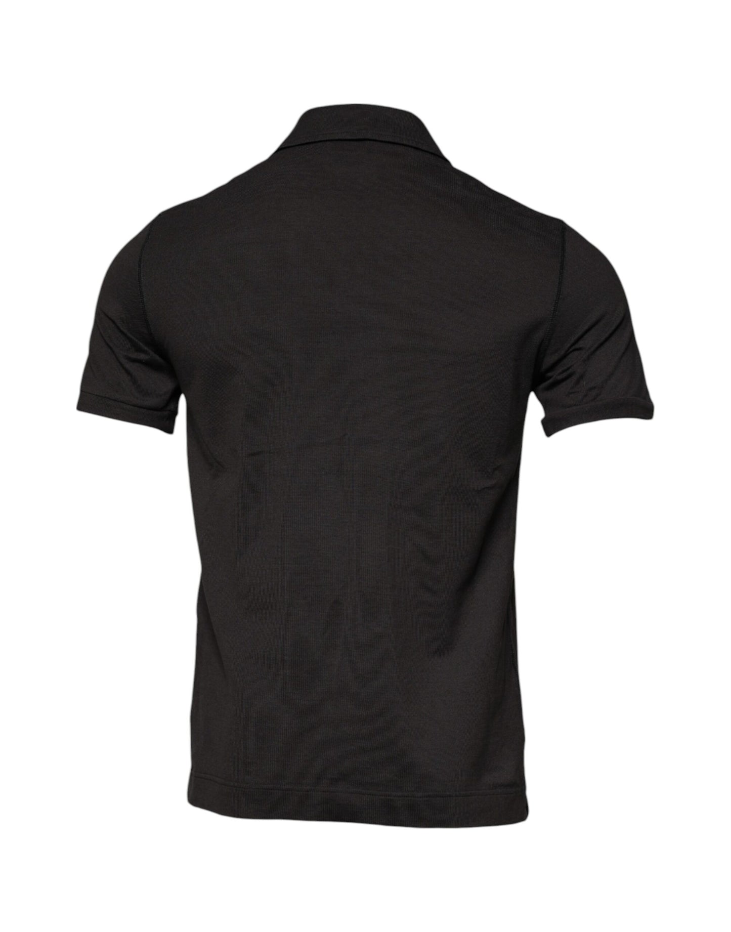 Dolce &amp; Gabbana Dark Gray Collared Short Sleeves Polo T-shirt