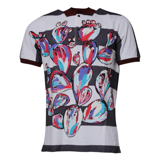 Dolce &amp; Gabbana Multicolor Graphic Collared Polo T-shirt