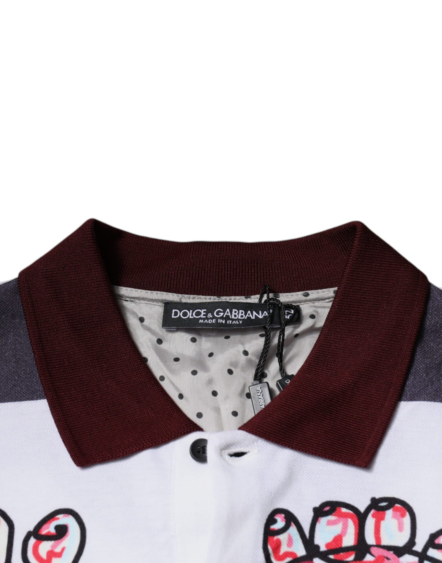 Dolce &amp; Gabbana Multicolor Graphic Collared Polo T-shirt