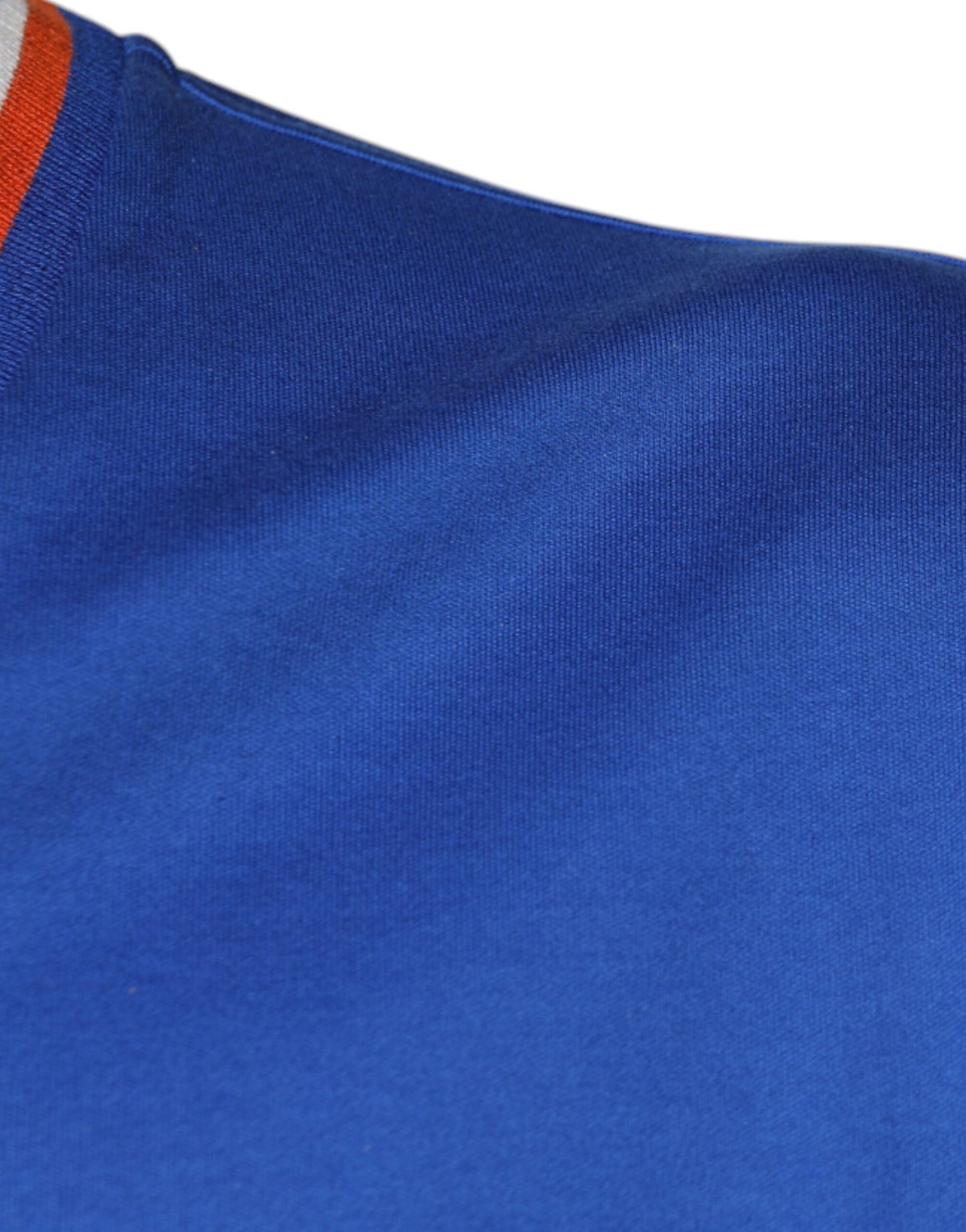 Dolce &amp; Gabbana Blue Logo V-neck Short Sleeve T-shirt
