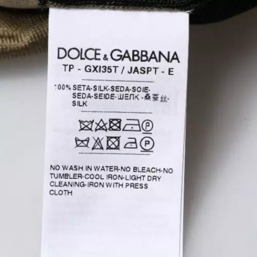 Dolce &amp; Gabbana Multicolor Camouflage Collared Polo T-shirt