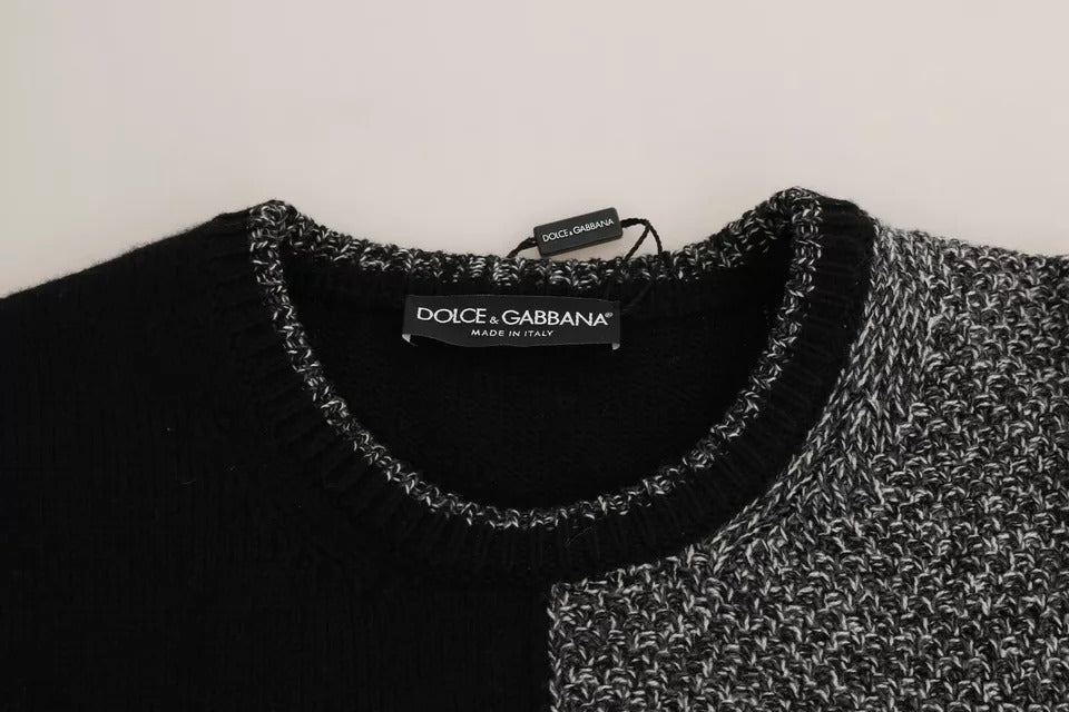 Dolce &amp; Gabbana Multicolor KING Knight Monkey Knitted Cashmere Wool Sweater