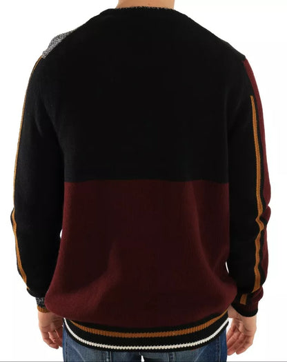 Dolce &amp; Gabbana Multicolor KING Knight Monkey Knitted Cashmere Wool Sweater