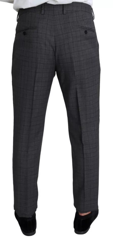 Dolce &amp; Gabbana Gray Wool Men Formal 2 Piece MARTINI Suit